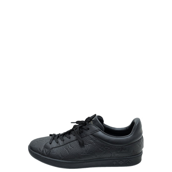 Louis Vuitton Black Monogram Embossed Luxembourg Trainer Sneaker 7