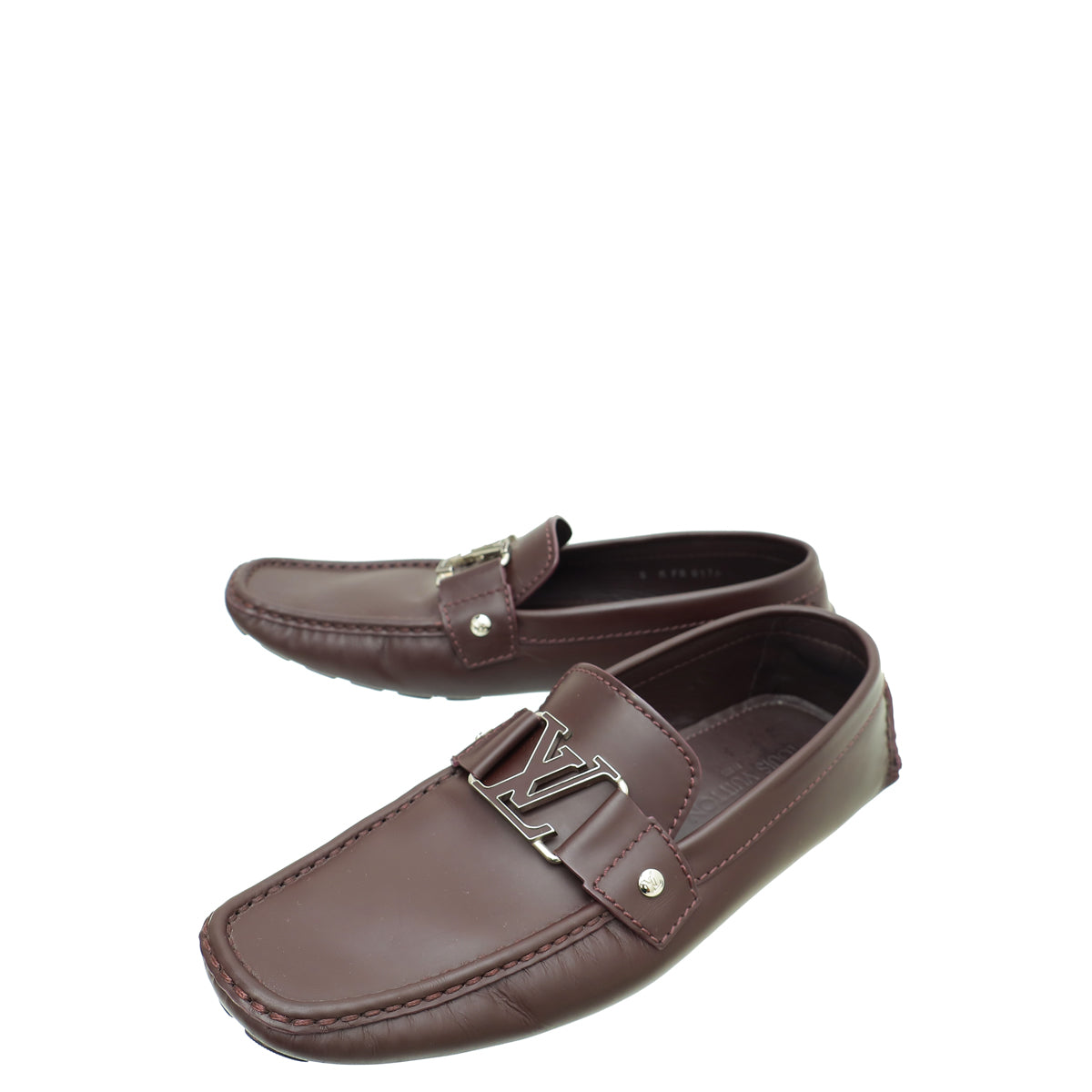 Louis Vuitton Burgundy Monte Carlo Loafer 8-Louis Vuitton-THE CLOSET