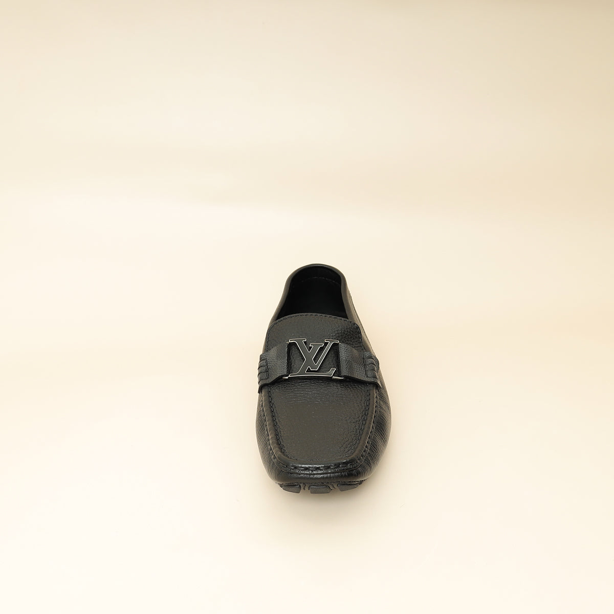 Louis Vuitton Black Monte Carlo Moccasins Men's Loafer 8-Louis Vuitton-THE CLOSET