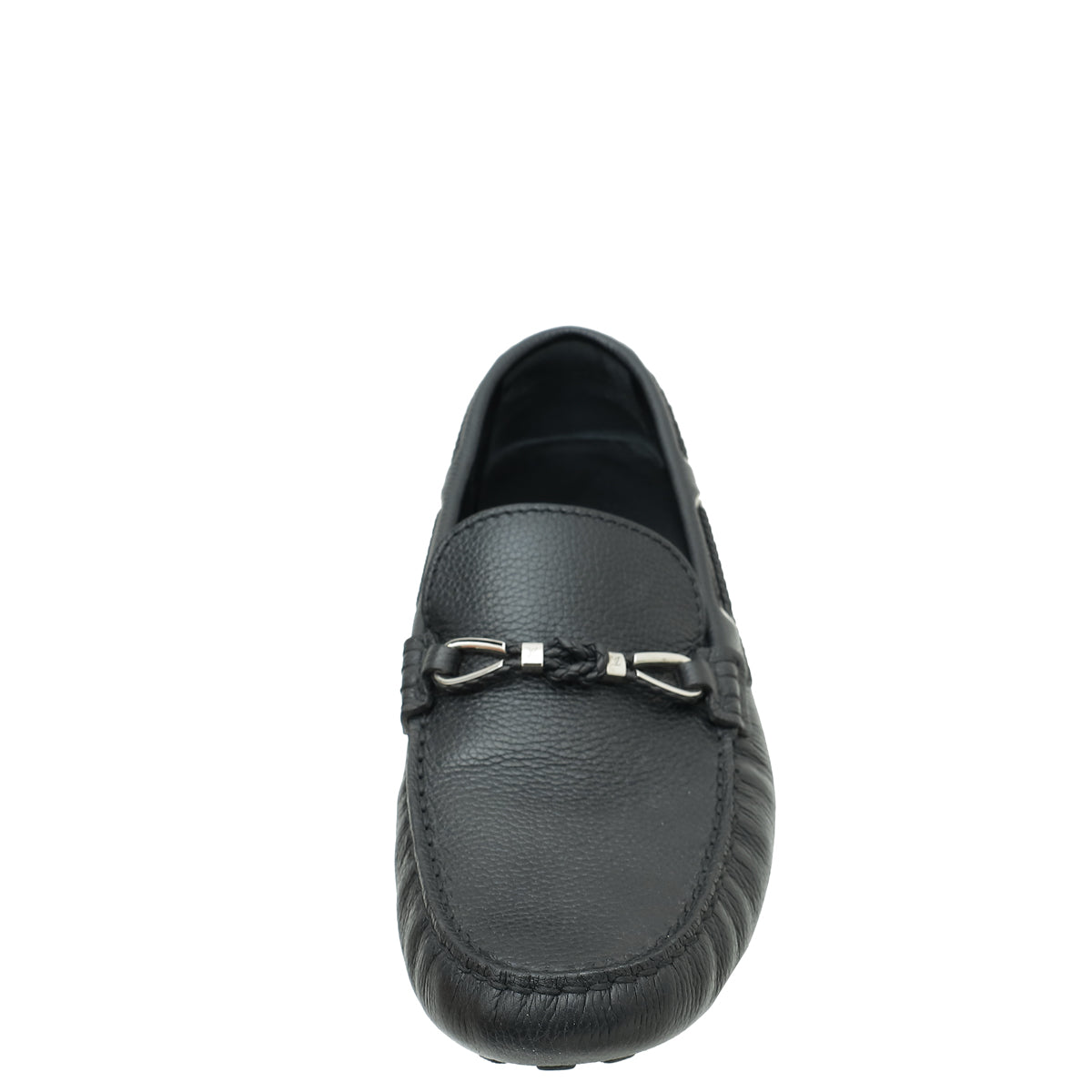 Louis Vuitton Black Braid Knot Loafer 9.5-Louis Vuitton-THE CLOSET