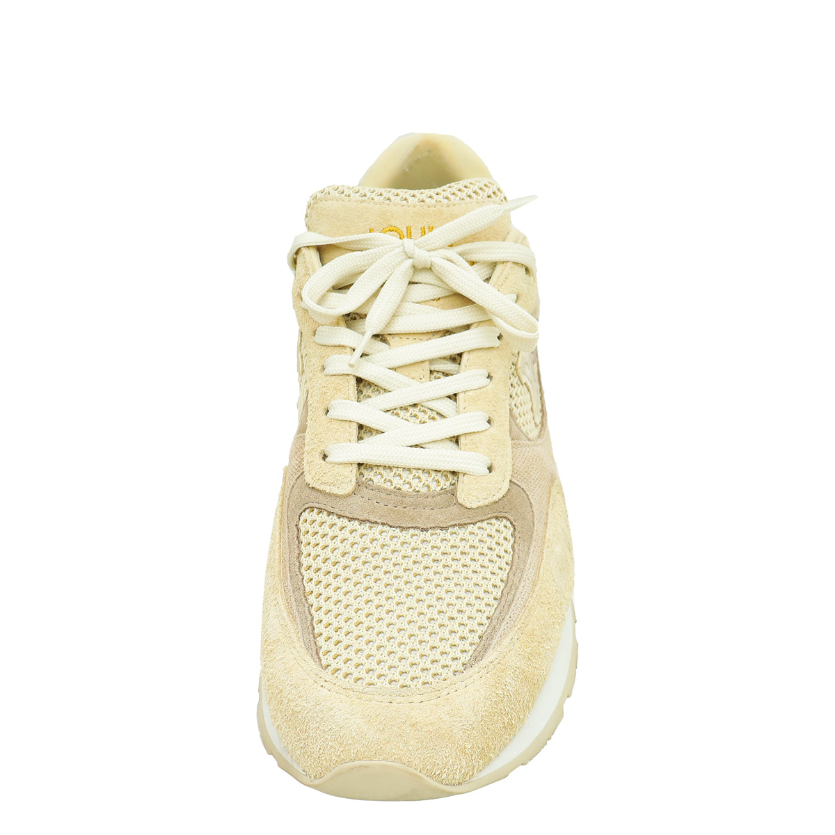 Louis Vuitton Beige Mesh and Suede Run Away Sneaker 9-Louis Vuitton-THE CLOSET