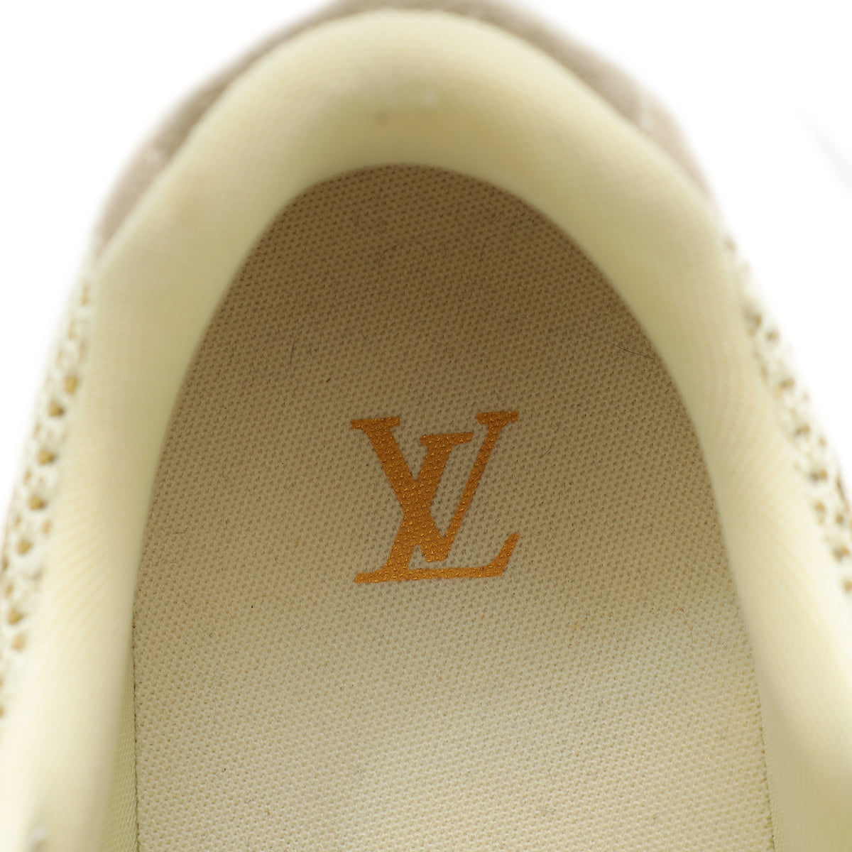 Louis Vuitton Beige Mesh and Suede Run Away Sneaker 9