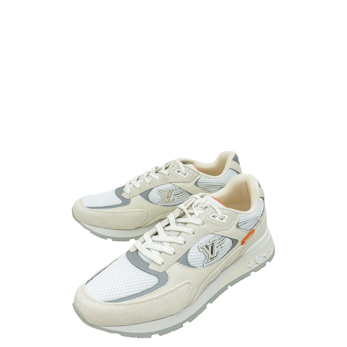 Louis Vuitton Ivory Beige Monogram Run Away Sneaker 10-Louis Vuitton-THE CLOSET