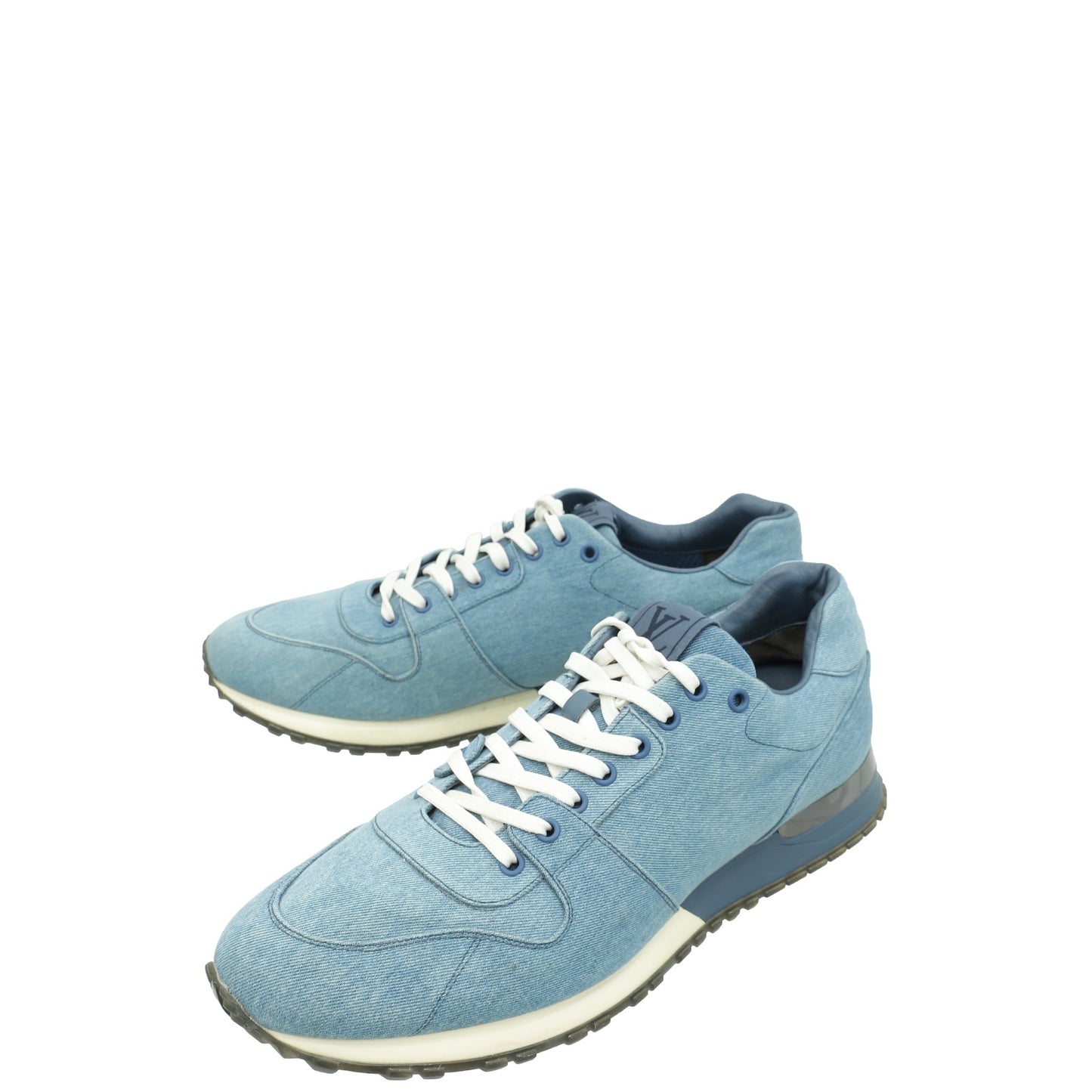 Louis Vuitton Blue Denim Run Away Sneaker 11-Louis Vuitton-THE CLOSET