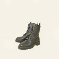 Louis Vuitton Green Khaki Territory Ranger Combat Boots 40