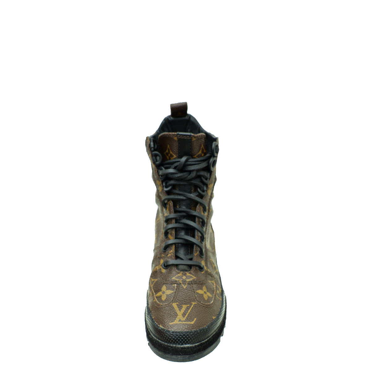 Louis Vuitton Monogram Black Eldorado Desert Boot 35-Louis Vuitton-THE CLOSET