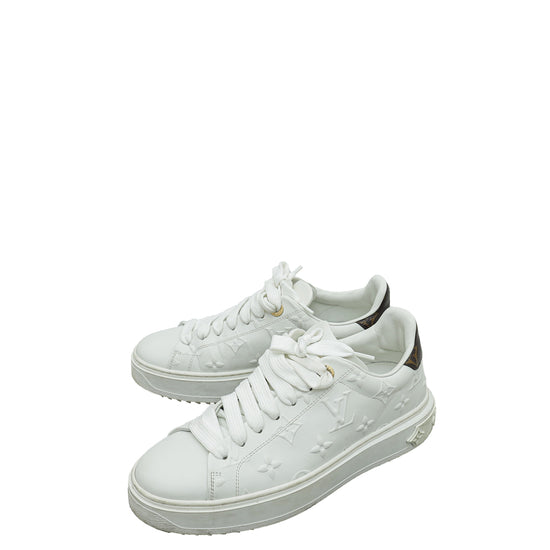 Louis Vuitton Time Out Sneaker, White, 35.5