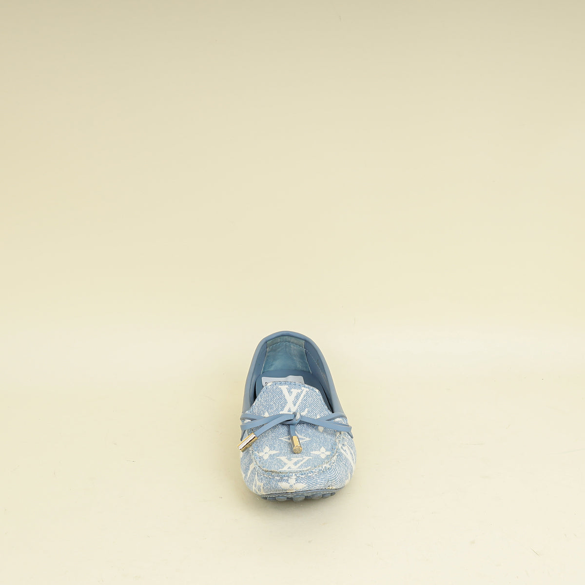 Louis Vuitton Blue Monogram Denim Gloria Flat Loafer 36