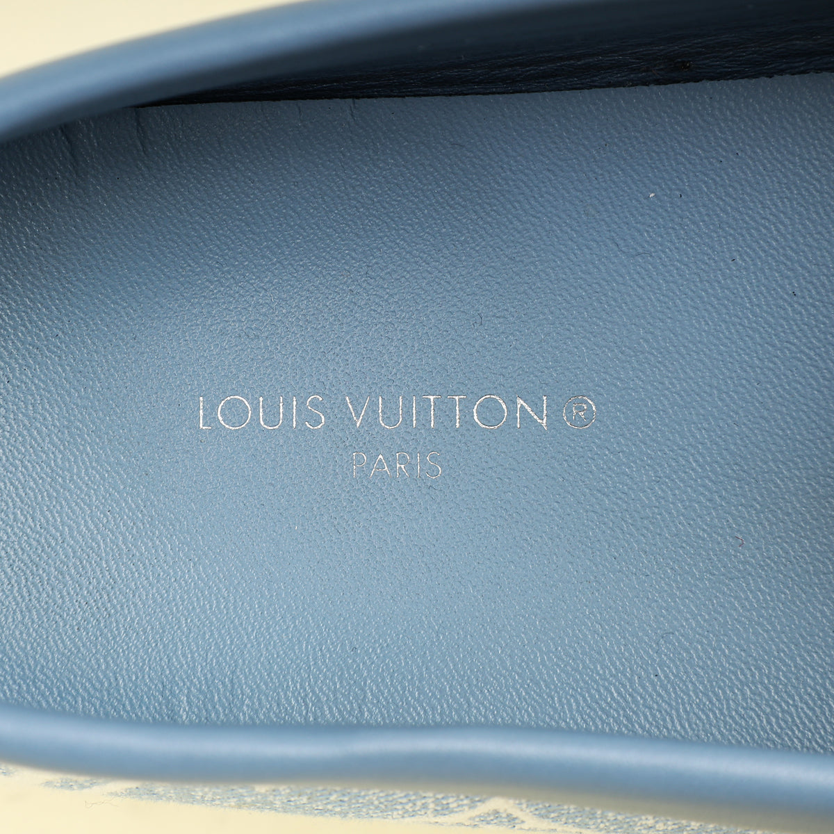 Louis Vuitton Blue Monogram Denim Gloria Flat Loafer 36