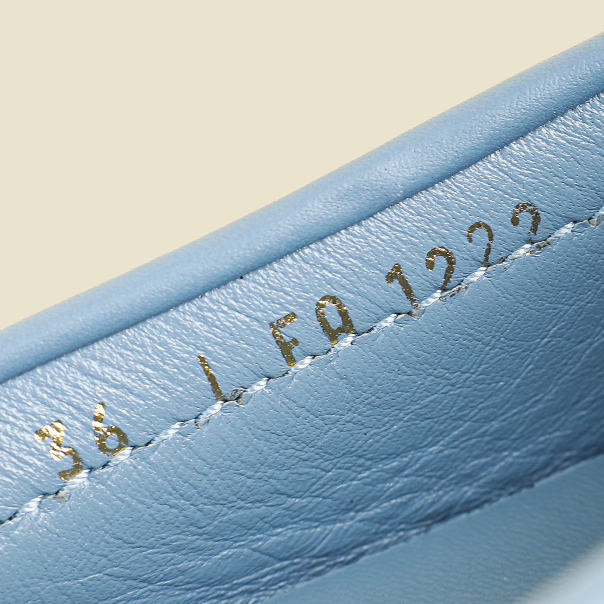 Louis Vuitton Blue Monogram Denim Gloria Flat Loafer 36