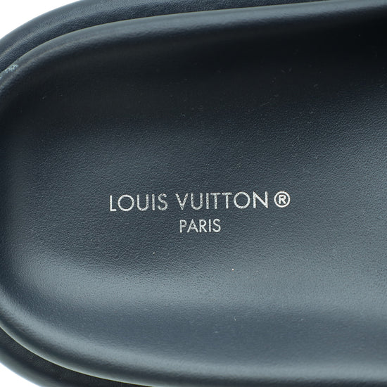 Louis Vuitton Navy Blue Monogram Denim Pillow Flat Comfort Mule 36