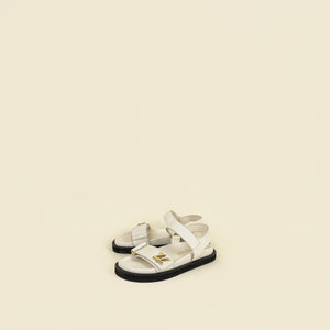 Louis Vuitton Ecru Sunset Flat Comfort Sandal 36