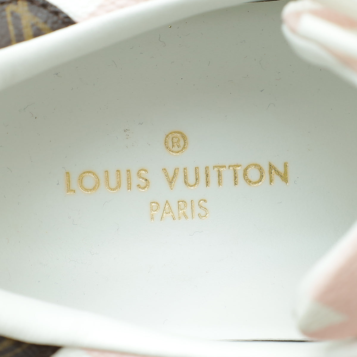Louis Vuitton Bicolor Monogram Timeout Sneaker 37.5