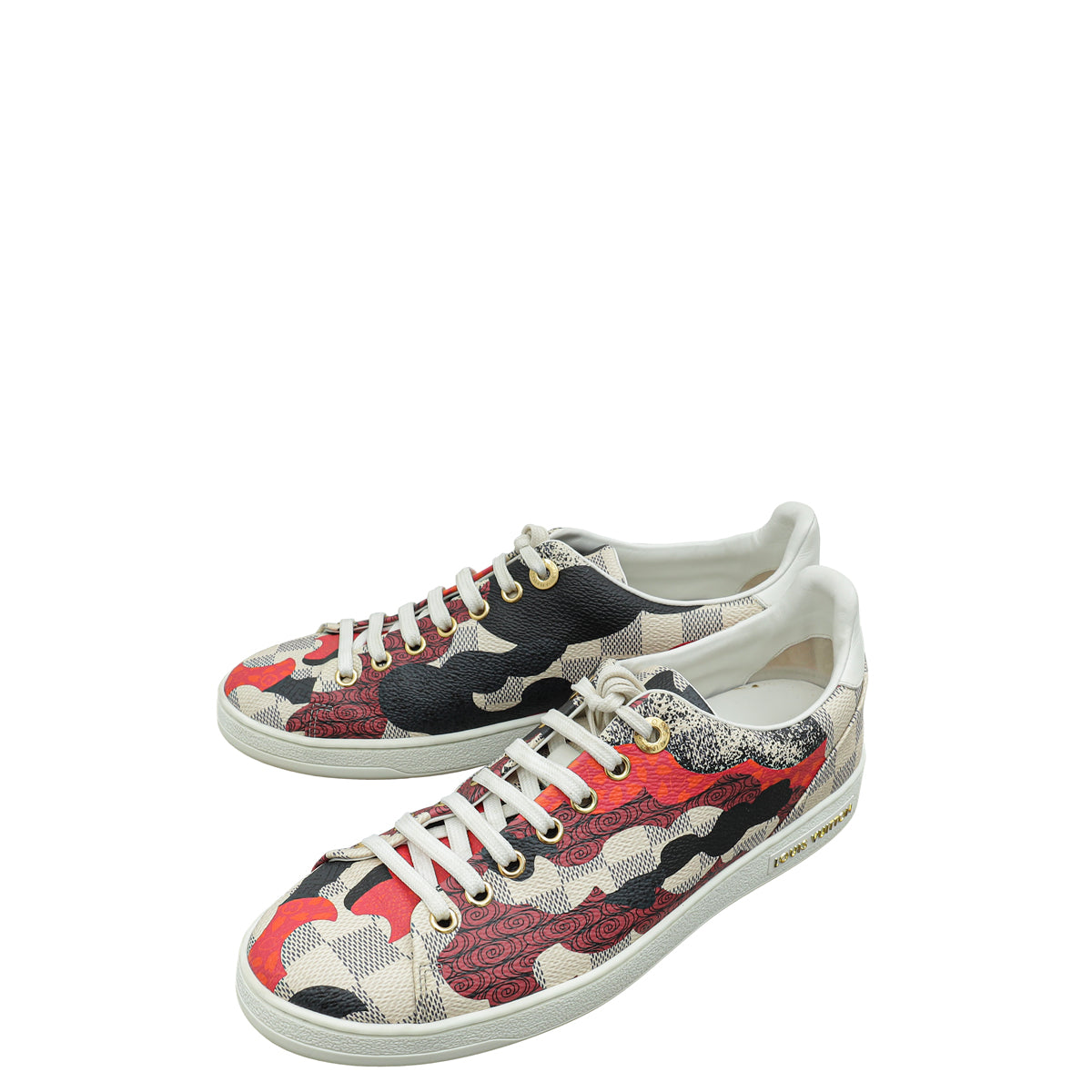 Louis Vuitton Damier Azur Overcloud Printed Sneaker 37.5-Louis Vuitton-THE CLOSET