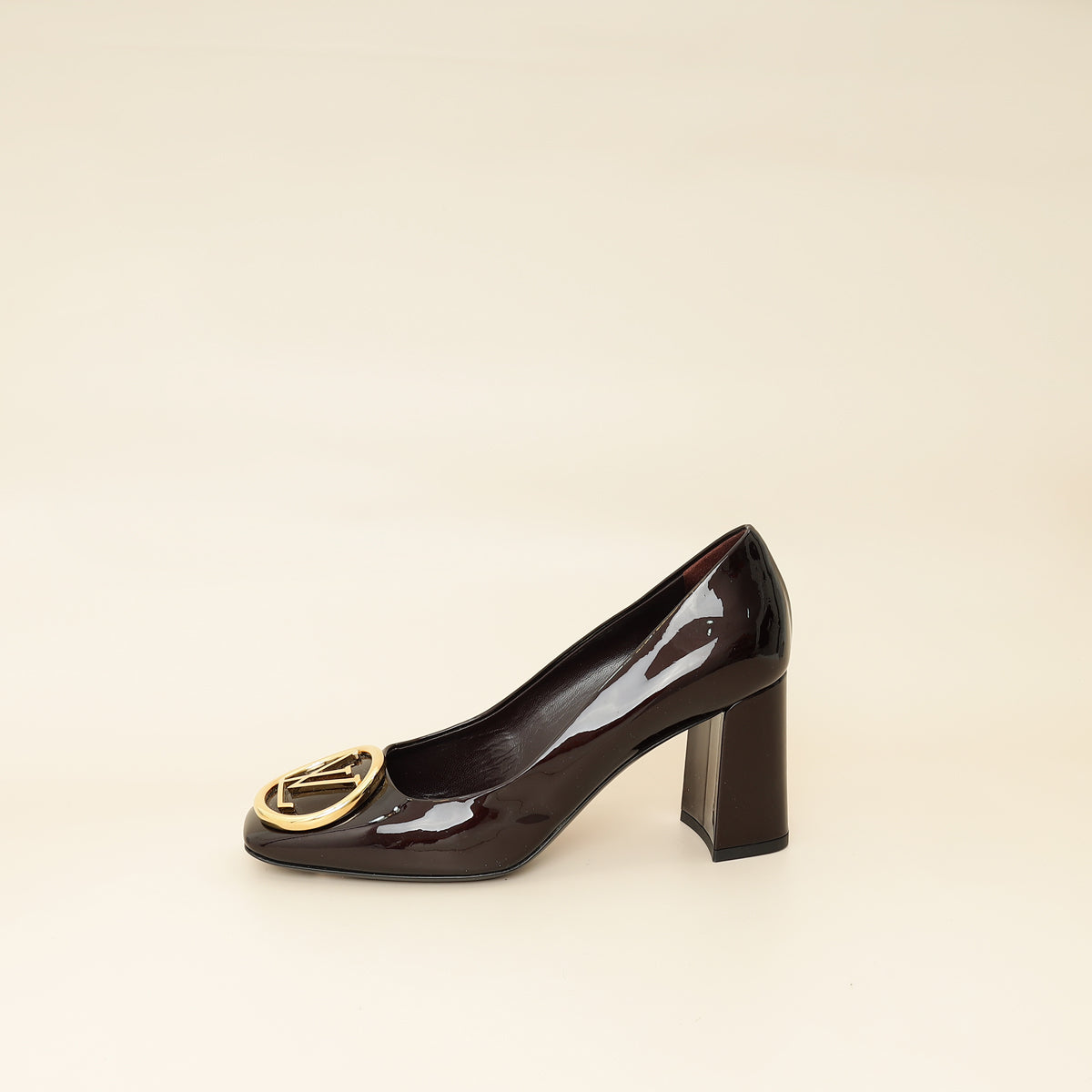 Louis Vuitton Amarante Vernis Madeleine Pump 37.5-Louis Vuitton-THE CLOSET