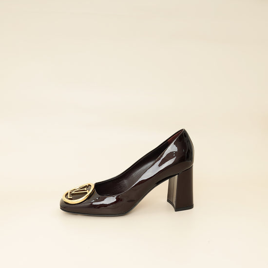 Louis Vuitton Amarante Vernis Madeleine Pump 37.5-Louis Vuitton-THE CLOSET