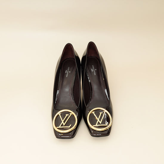 Louis Vuitton Amarante Vernis Madeleine Pump 37.5-Louis Vuitton-THE CLOSET