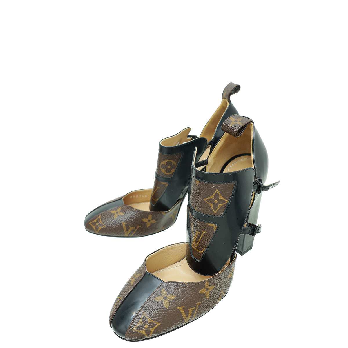 Louis Vuitton Monogram Black Headline Pumps 37.5-Louis Vuitton-THE CLOSET