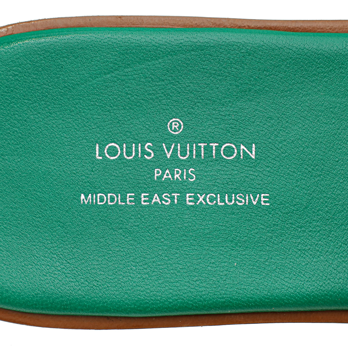 Louis Vuitton Green Crocodile Lock It Flat Mules 37