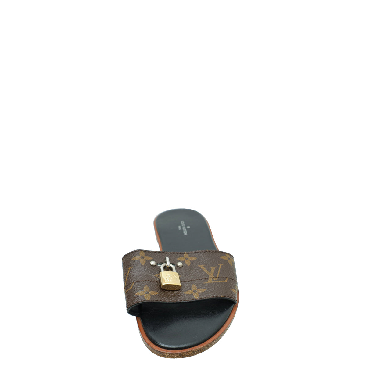 Louis Vuitton Monogram Lock It Flat Mules