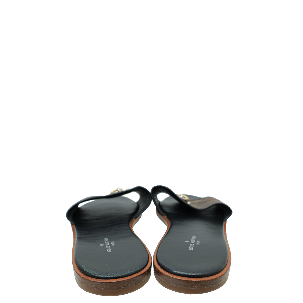 Louis Vuitton Monogram Lock It Flat Mules