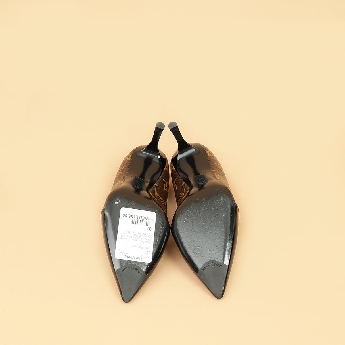 Louis Vuitton Bicolor Vernis Monogram Fetish Pumps 37-Louis Vuitton-THE CLOSET