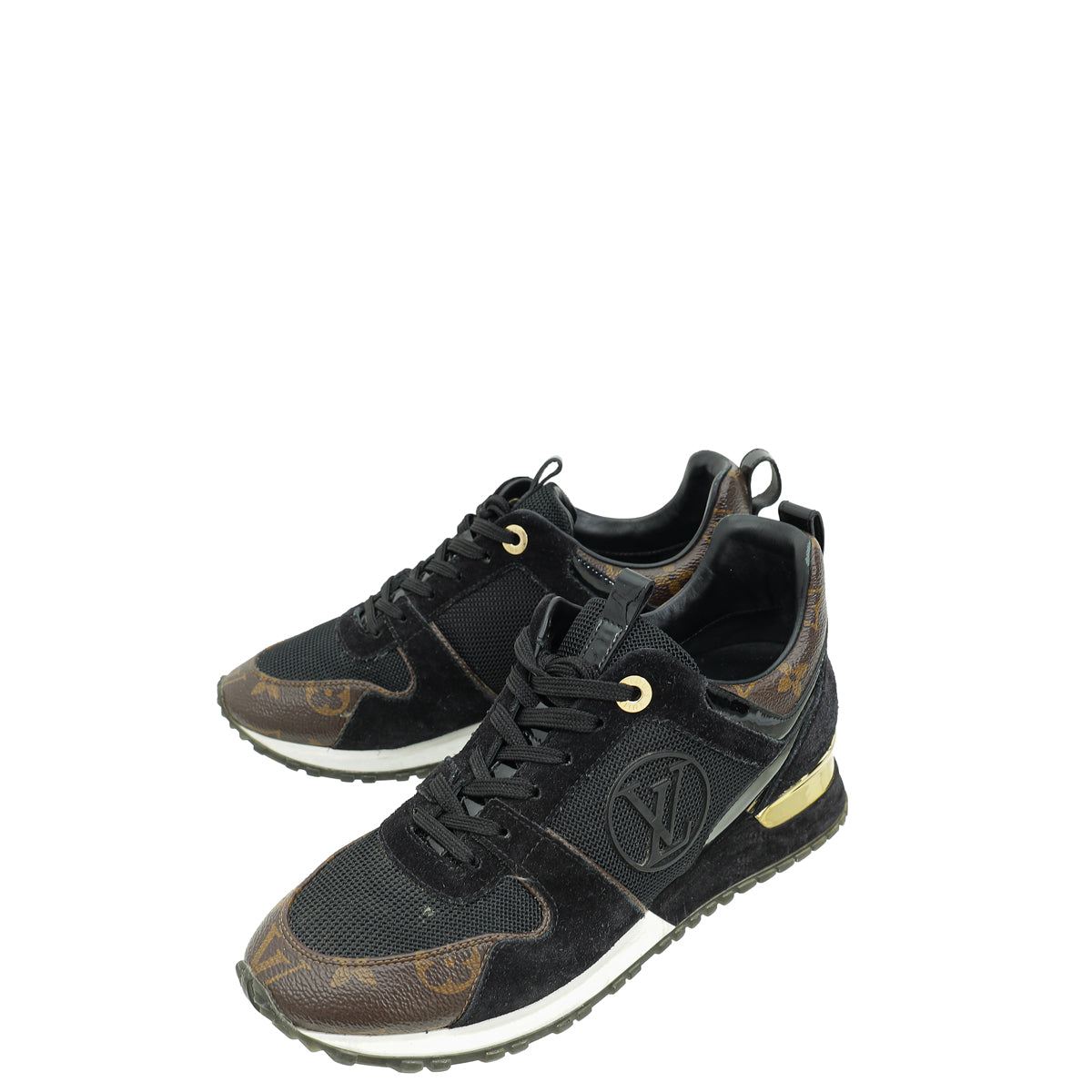 Louis Vuitton Bicolor Monogram Runaway Sneakers 37-Louis Vuitton-THE CLOSET