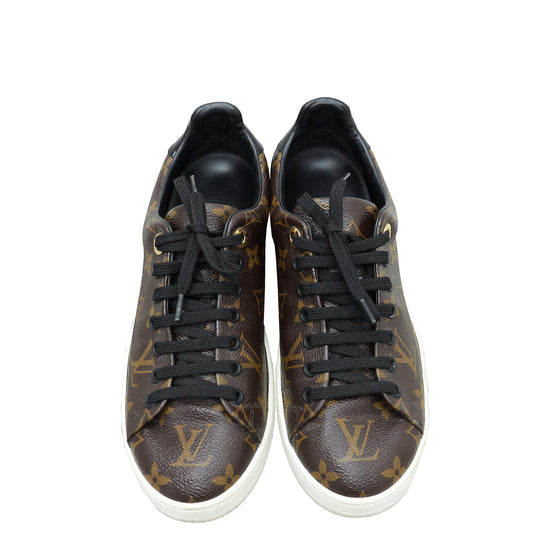 Louis Vuitton Bicolor Monogram Frontrow Sneakers 37