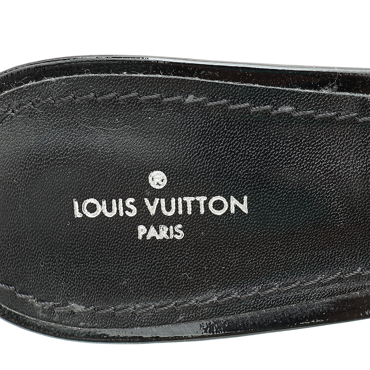 Louis Vuitton Black Studded Slide Sandals 38.5