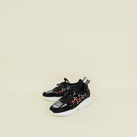 Louis Vuitton Black Mesh Embellished Sneakers 38.5