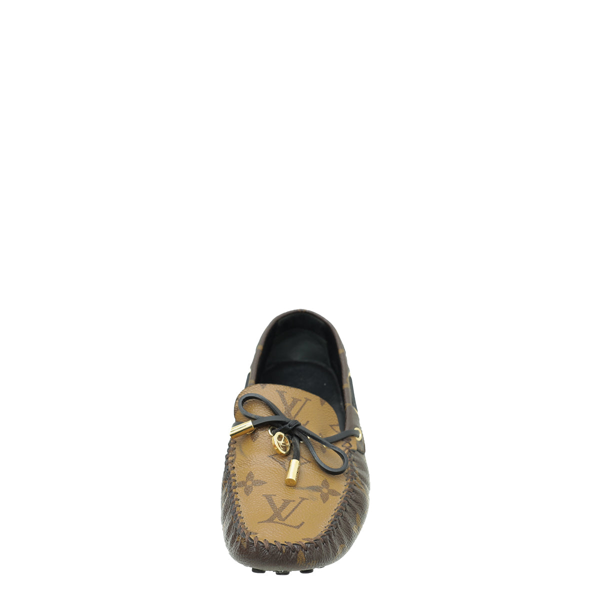 Louis Vuitton Brown Monogram Gloria Flat Loafers 38-Louis Vuitton-THE CLOSET