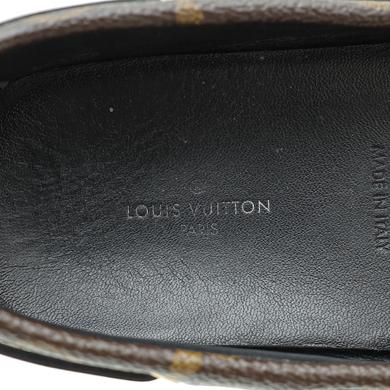 Louis Vuitton Brown Monogram Gloria Flat Loafers 38