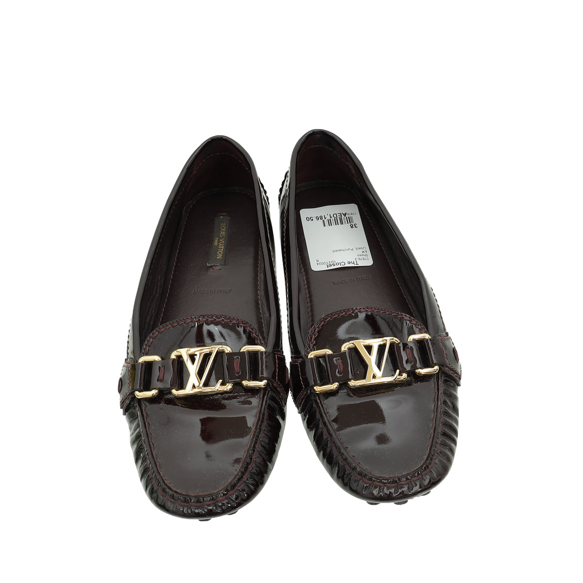 Louis Vuitton Burgundy Vernis Oxford Loafer 38 THE CLOSET Louis Vuitton Burgundy Vernis Oxford Loafer 38 THE CLOSET