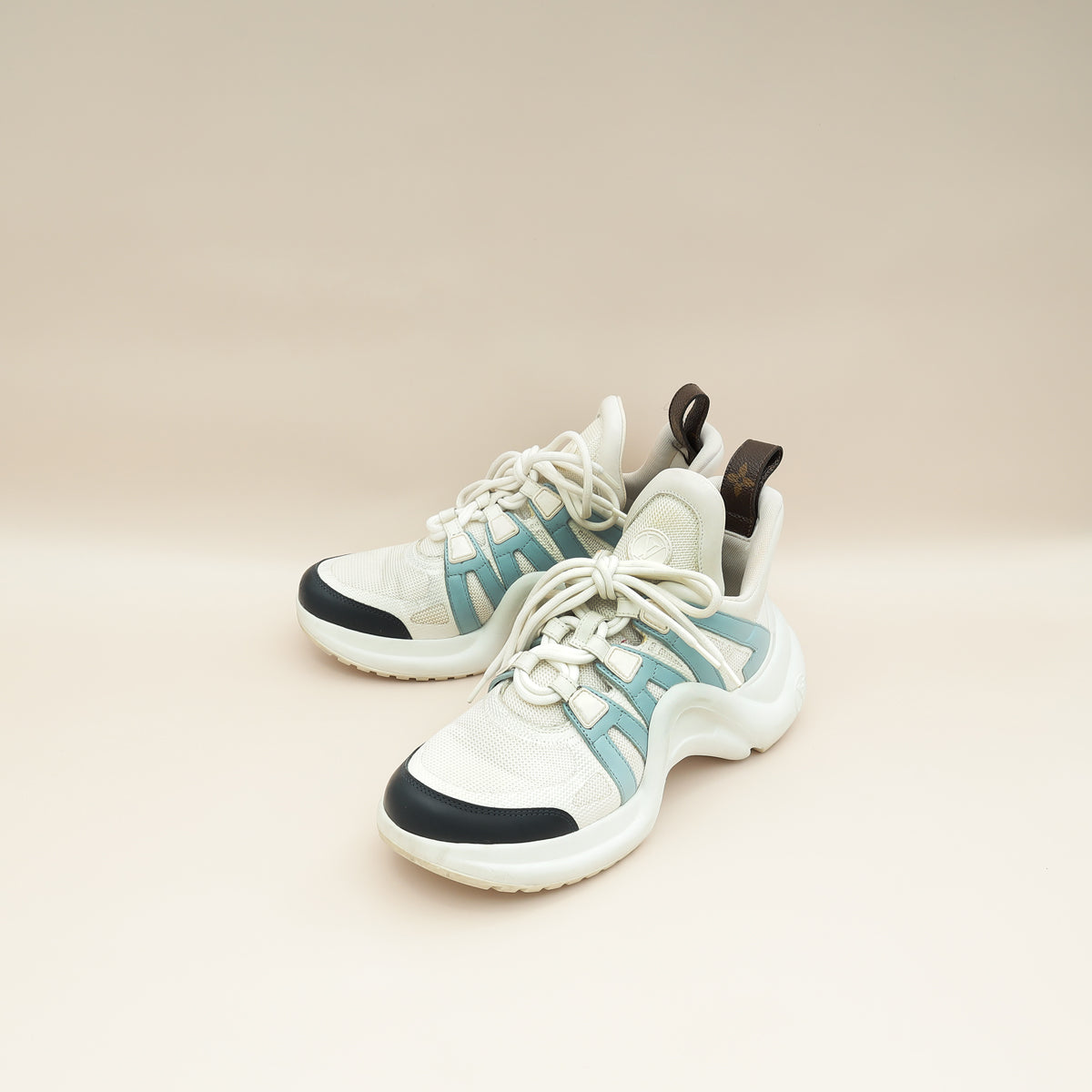 Louis Vuitton White Multicolor Archlight Sneaker 38