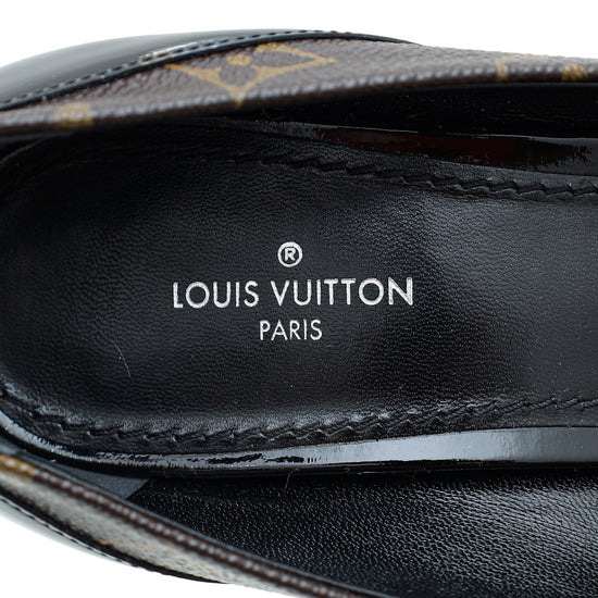 Louis Vuitton Monogram Black Cherie Pump 38