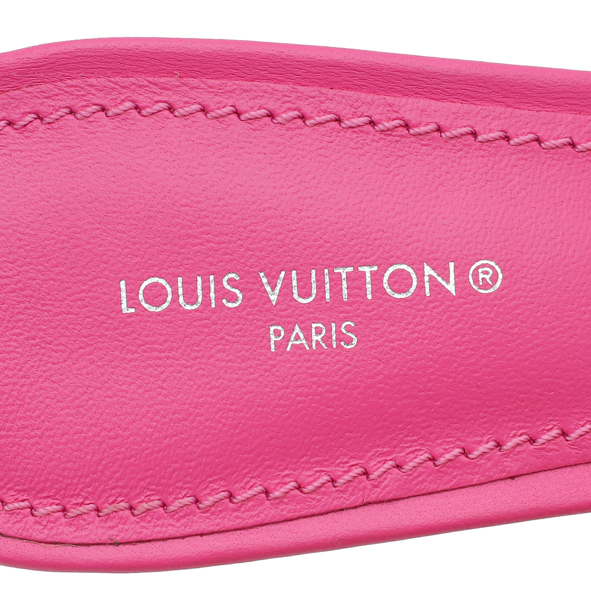 Louis Vuitton Pink Monogram Embossed Revival Mules 38