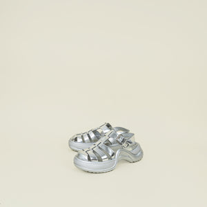 Louis Vuitton Metallic Silver Archlight 1.0 Line Roman Sandal 39