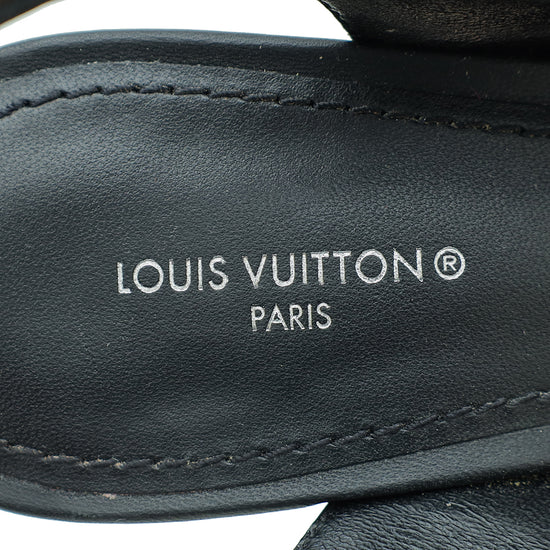 Louis Vuitton Monogram Black Archlight Slingback Pump 39