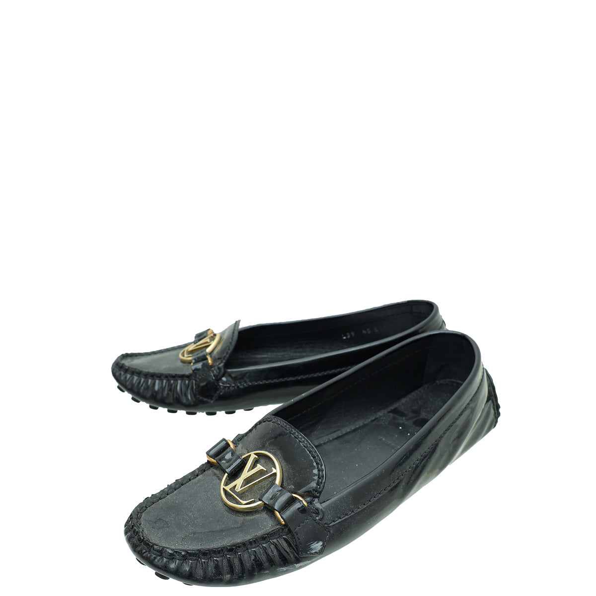 Louis Vuitton Noir Dauphine Loafer 39-Louis Vuitton-THE CLOSET