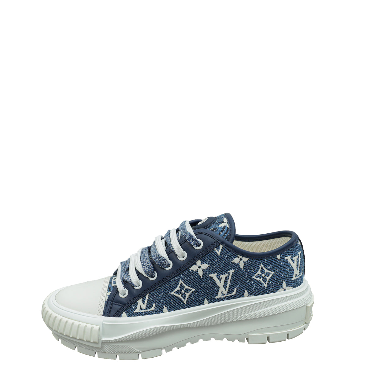 Louis Vuitton Bicolor Monogram Denim Squad Sneaker 39