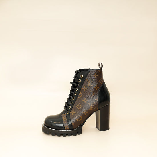 Louis Vuitton Monogram Black Star Trail Ankle Boots 39-Louis Vuitton-THE CLOSET