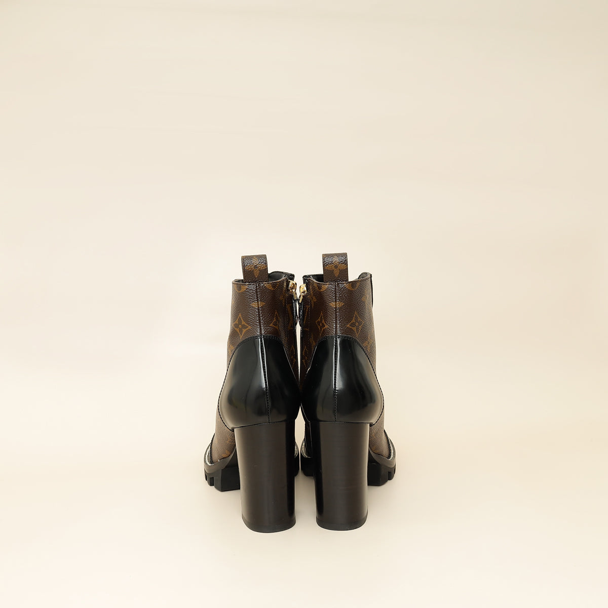 Louis Vuitton Monogram Black Star Trail Ankle Boots 39-Louis Vuitton-THE CLOSET
