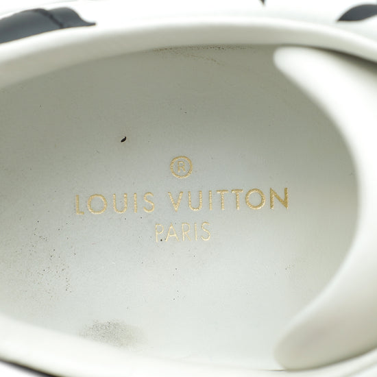 Louis Vuitton Bicolor Monogram Debossed Time Out Sneakers 39