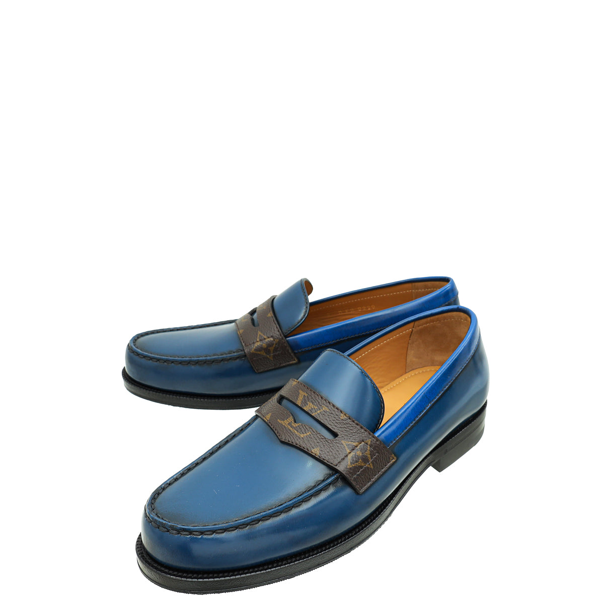 Louis Vuitton Bicolor Penny Loafers 6-Louis Vuitton-THE CLOSET