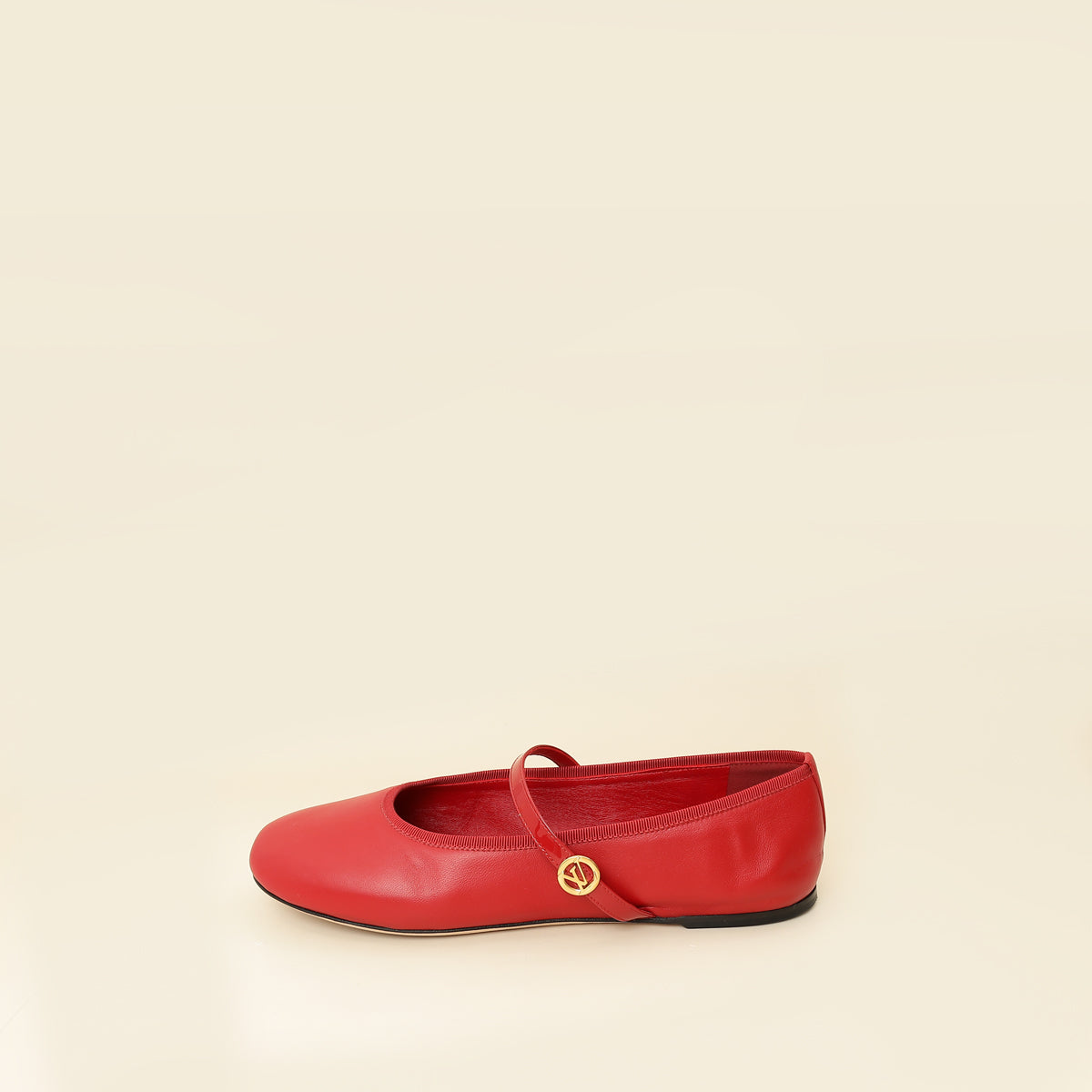 Louis Vuitton Rouge Romy Flat Ballerina 39-Louis Vuitton-THE CLOSET