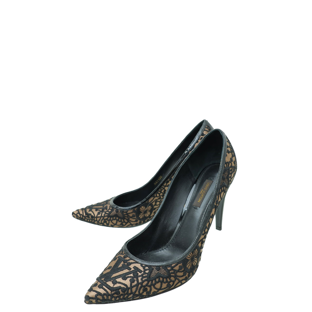 Louis Vuitton Bicolor Satin Embroidered Pumps 40.5-Louis Vuitton-THE CLOSET