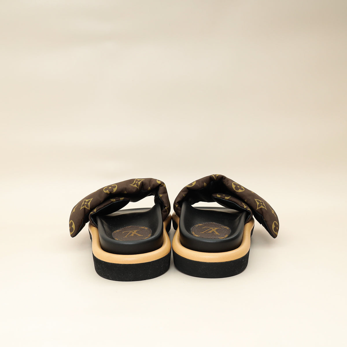 Louis Vuitton Cacao Brown Monogram Pool Pillow Comfort Mule 40-Louis Vuitton-THE CLOSET