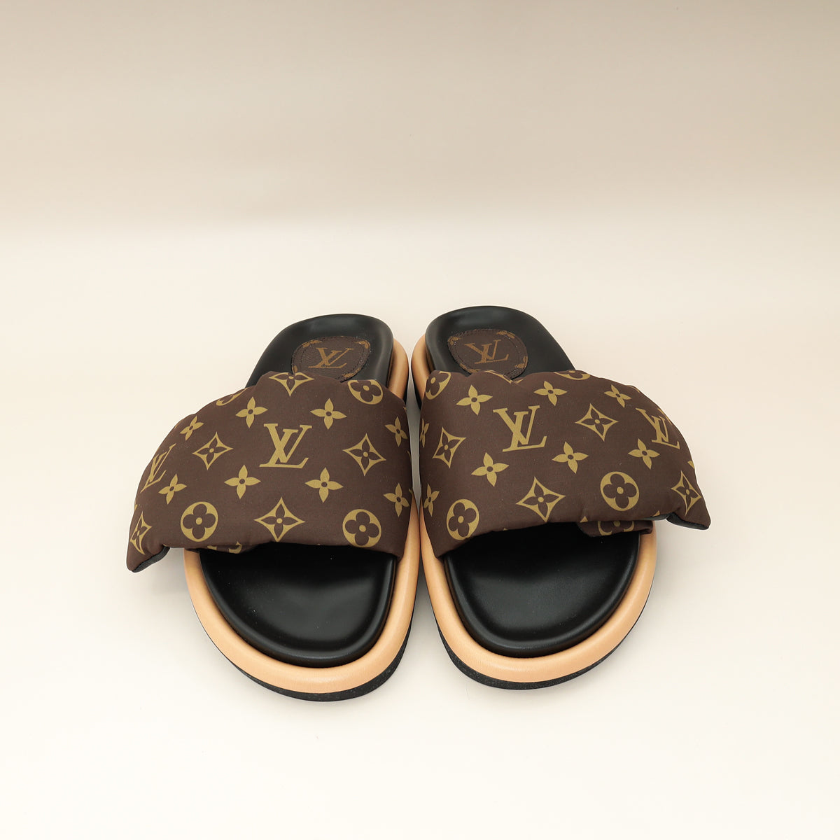 Louis Vuitton Cacao Brown Monogram Pool Pillow Comfort Mule 40-Louis Vuitton-THE CLOSET