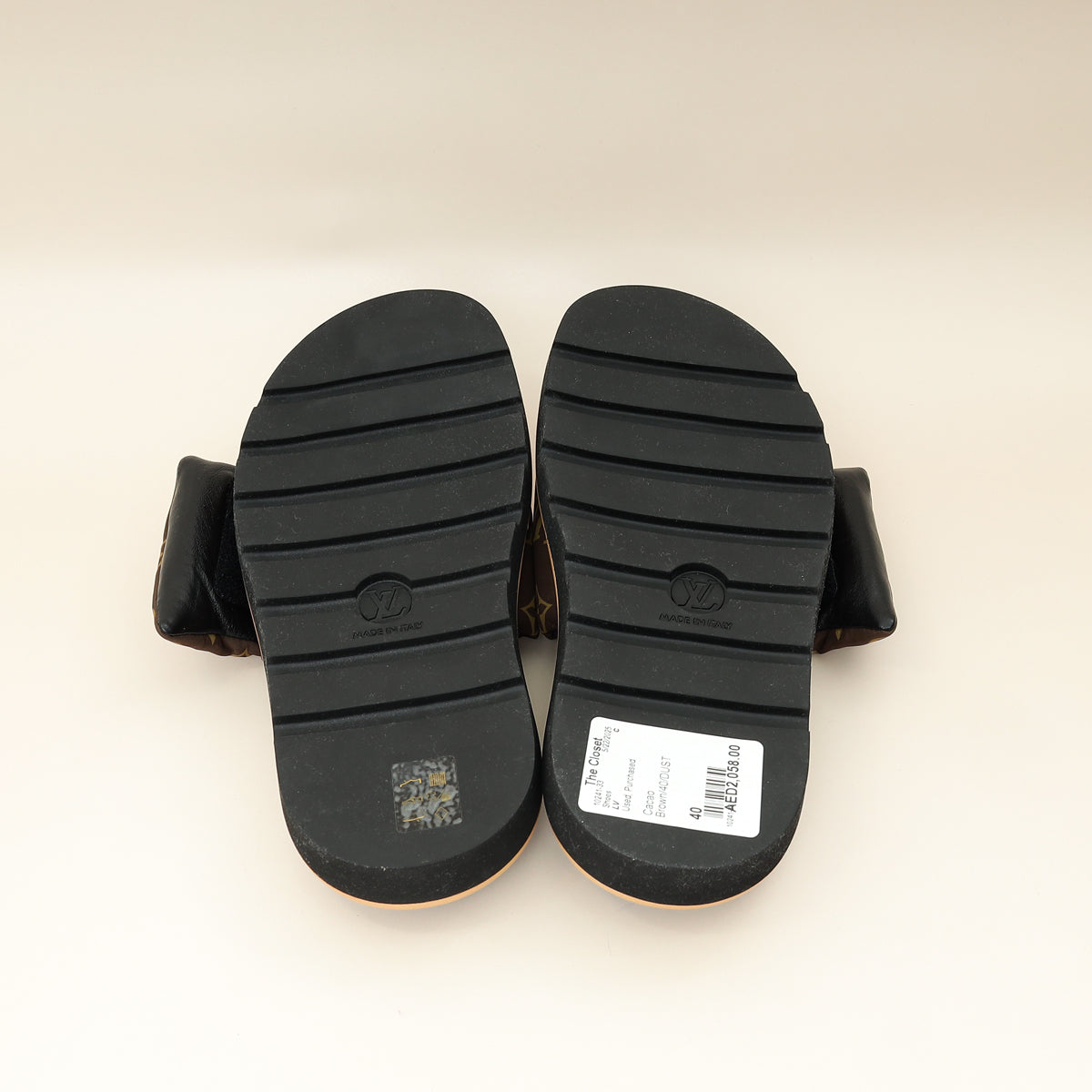 Louis Vuitton Cacao Brown Monogram Pool Pillow Comfort Mule 40-Louis Vuitton-THE CLOSET