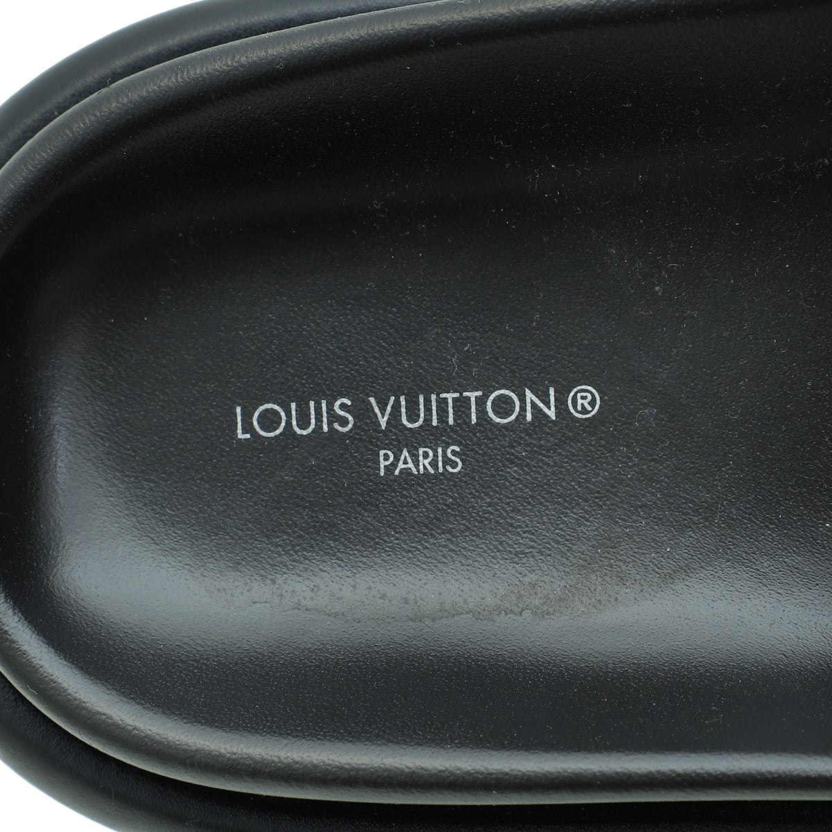 Louis Vuitton Black Monogram Fabric Embossed Monogram Pool Pillow Comfort Mules 40